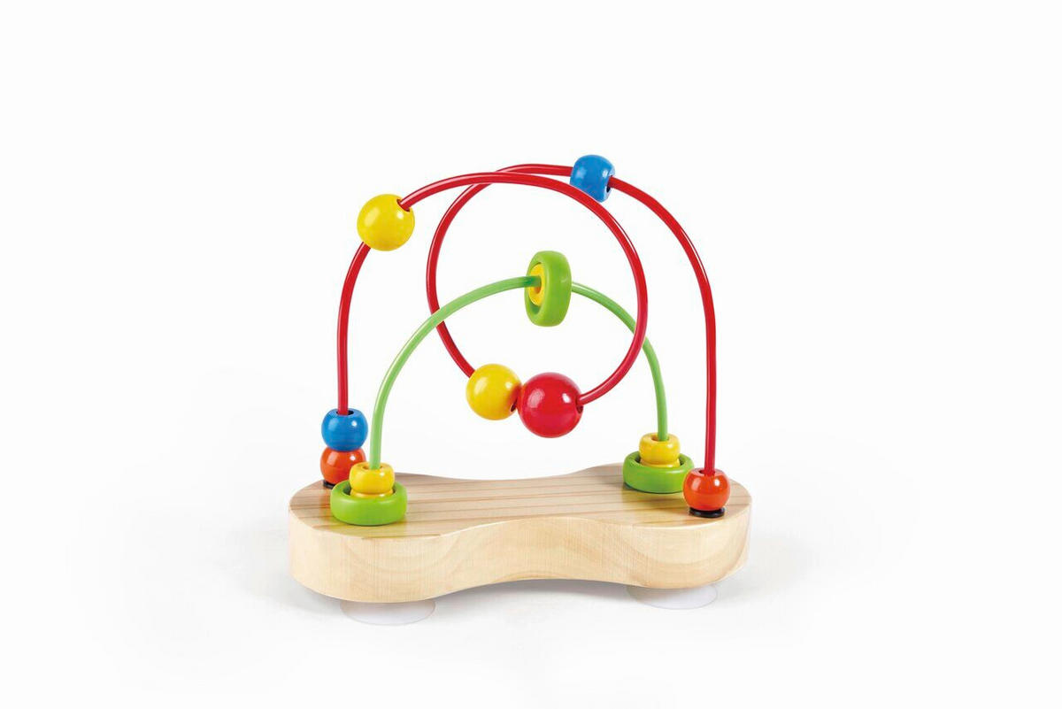 MOTORIKSPIEL - Hellrot/Hellgrün, Basics, Holz/Kunststoff (9/19,3/21,5cm) - Hape