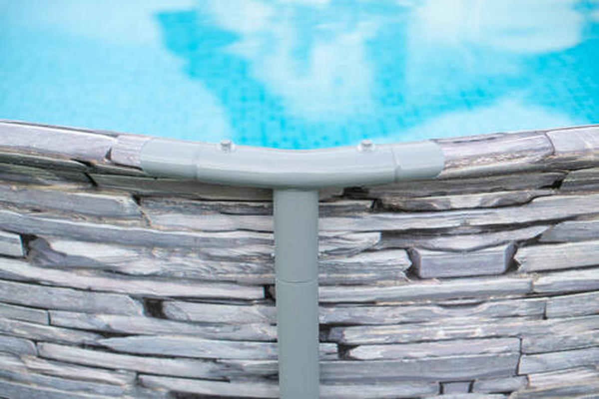 POOL PGP4W01442B 427/107 cm  - Grau, KONVENTIONELL, Kunststoff (427/107cm) - Ambia Garden