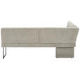 ECKBANK 155/213 cm  in Beige  - Beige/Schwarz, Design, Textil/Metall (155/213cm) - Novel