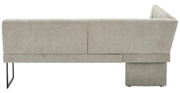 ECKBANK 155/213 cm  in Beige  - Beige/Schwarz, Design, Textil/Metall (155/213cm) - Novel