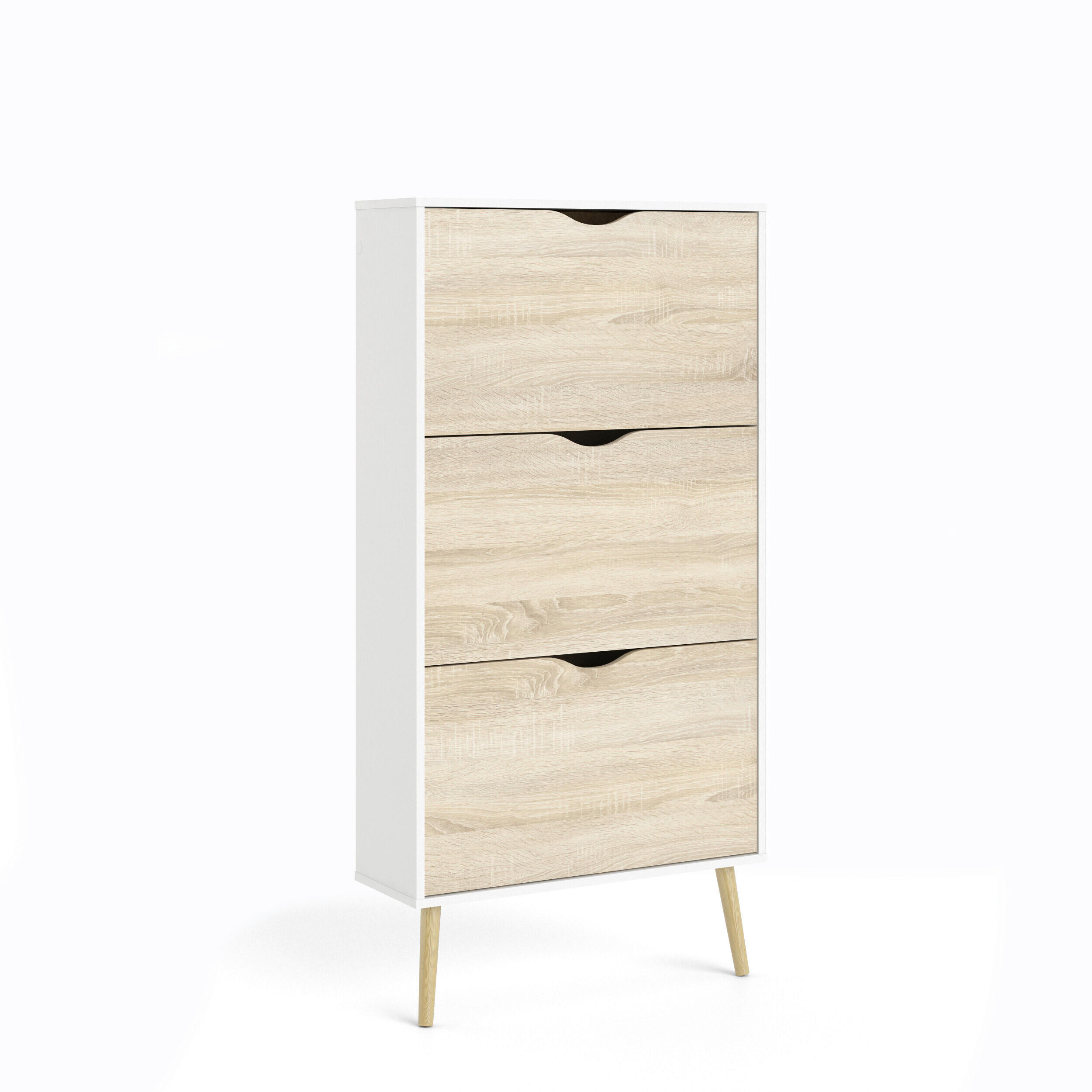 SCHUHKIPPER Dekorfolie, foliert Weiß, Eichefarben  - Eichefarben/Weiß, Design, Holz/Holzwerkstoff (70,2/138,8/23,96cm) - Livetastic