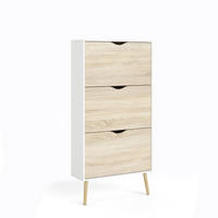 SCHUHKIPPER  in 70,2/138,8/23,96 cm  - Eichefarben/Weiß, Design, Holz/Holzwerkstoff (70,2/138,8/23,96cm) - Livetastic