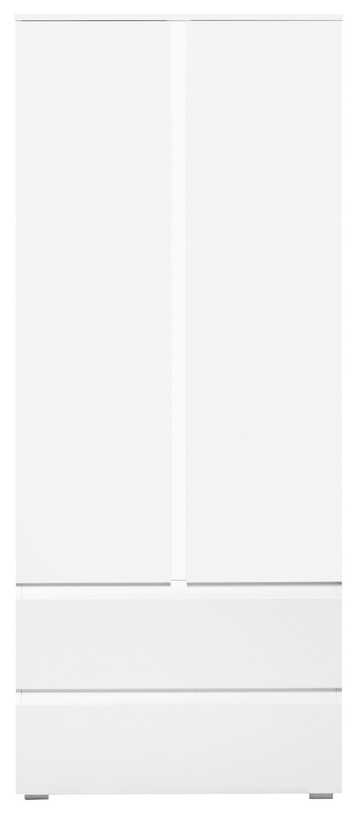 DREHTÜRENSCHRANK 2-türig Weiß - Weiß, KONVENTIONELL, Holzwerkstoff (80/191/40cm) - MID.YOU