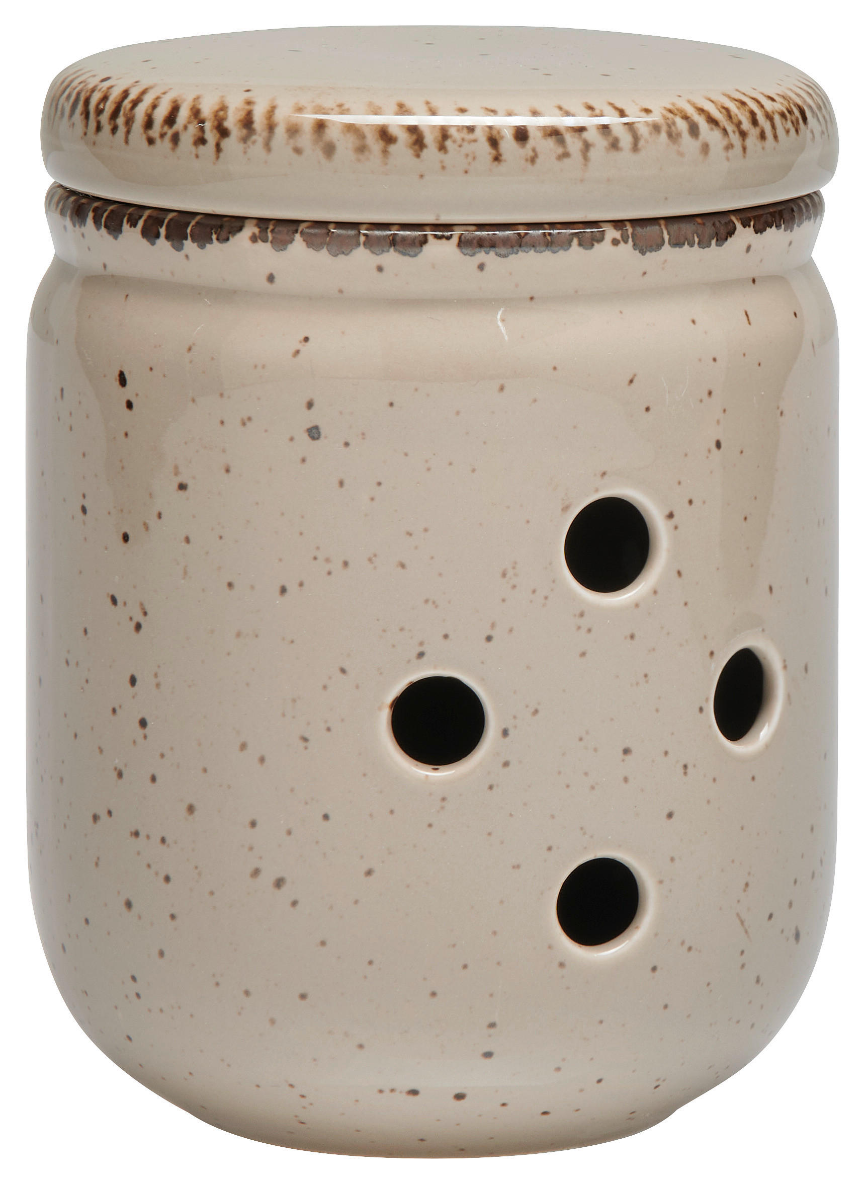 VORRATSTOPF  - Taupe, LIFESTYLE, Keramik (11,5/13,5cm) - Landscape