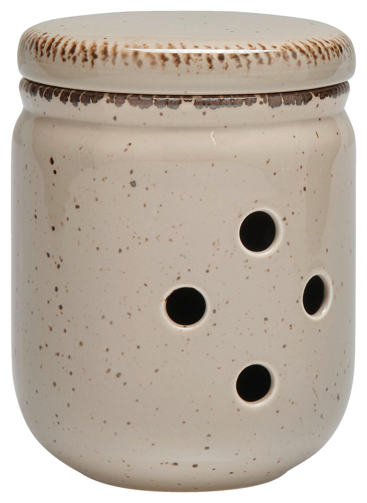 VORRATSTOPF  - Taupe, LIFESTYLE, Keramik (11,5/13,5cm) - Landscape