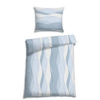 BETTWÄSCHE 2-teilig Seersucker 140/220 cm  - Blau, Basics, Textil (140/220cm) - Florella