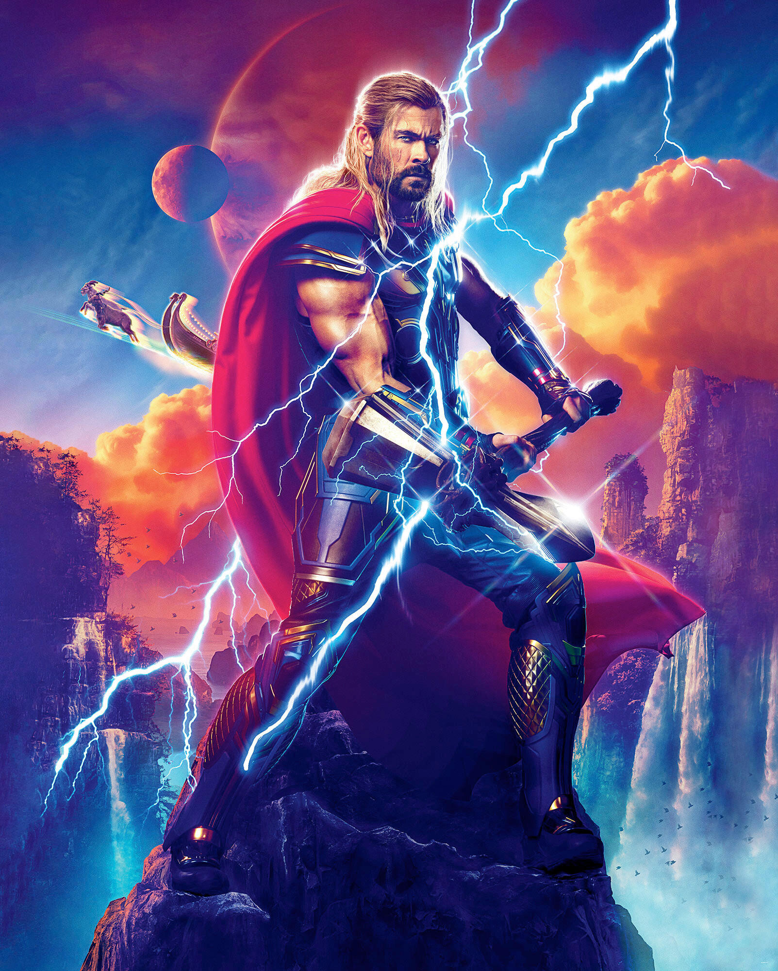 FOTOTAPETE LOVE AND THUNDER  - Naturfarben, Design, Textil (200/250cm) - Marvel