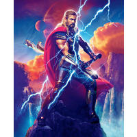 FOTOTAPETE LOVE AND THUNDER  - Naturfarben, Design, Textil (200/250cm) - Marvel
