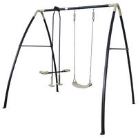 GUNGA - antracit/cremefärgad, Klassisk, metall/plast (210/220/238cm)