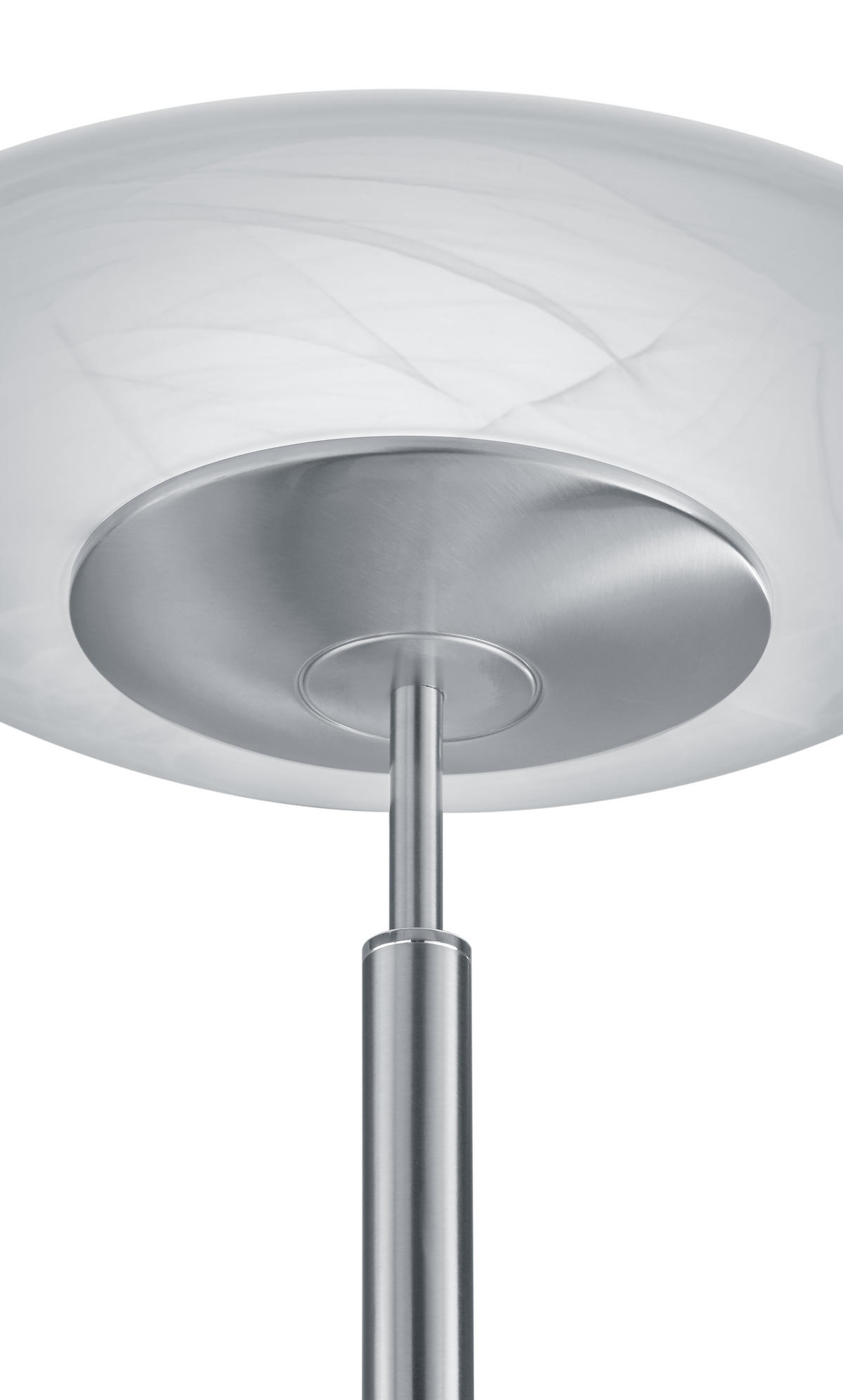 LED-STEHLEUCHTE 50/182 cm    - Nickelfarben, Design, Glas/Metall (50/182cm) - Hell