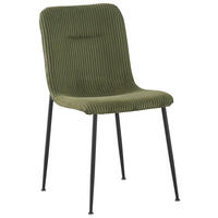 STOL, kovina, tekstil zelena  - črna/zelena, Design, kovina/tekstil (43/83/56cm) - Xora