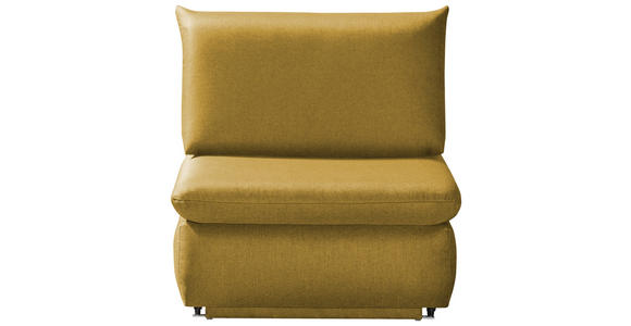 SCHLAFSESSEL  mit Flachgewebe Currygelb  - Currygelb, Design, Textil (90/89/83cm) - Novel