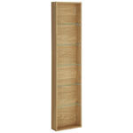 BADEZIMMERREGAL 35/150/12 cm  - Eichefarben, KONVENTIONELL, Glas/Holz (35/150/12cm) - Linea Natura