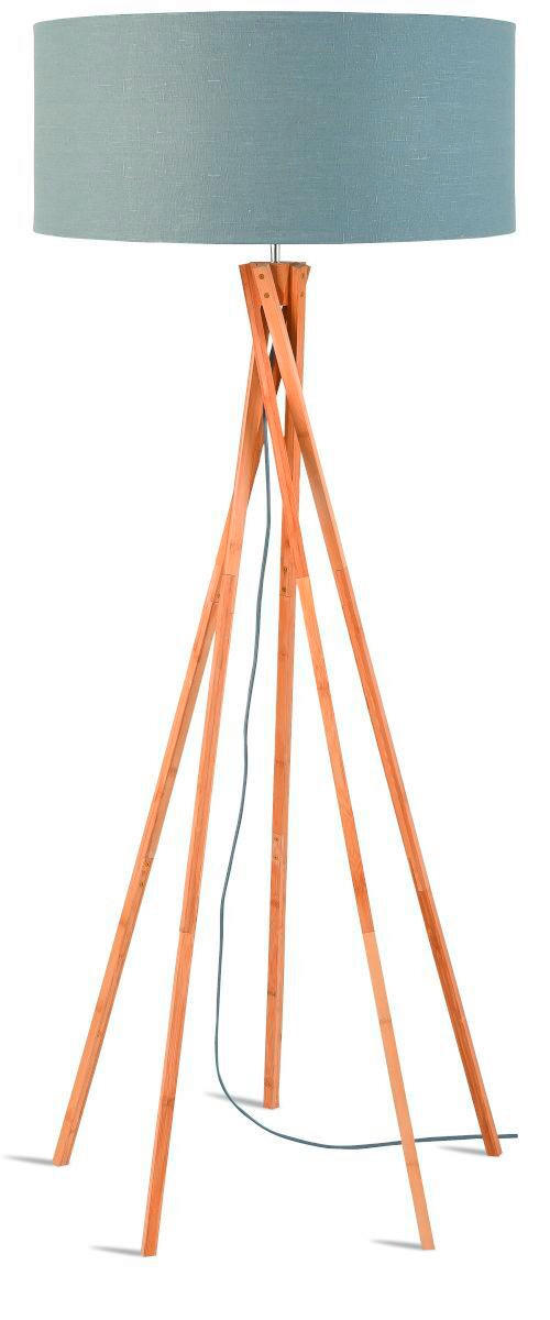 STEHLEUCHTE 60/60/160 cm    - Hellgrau/Naturfarben, Trend (60/60/160cm) - Good & Mojo