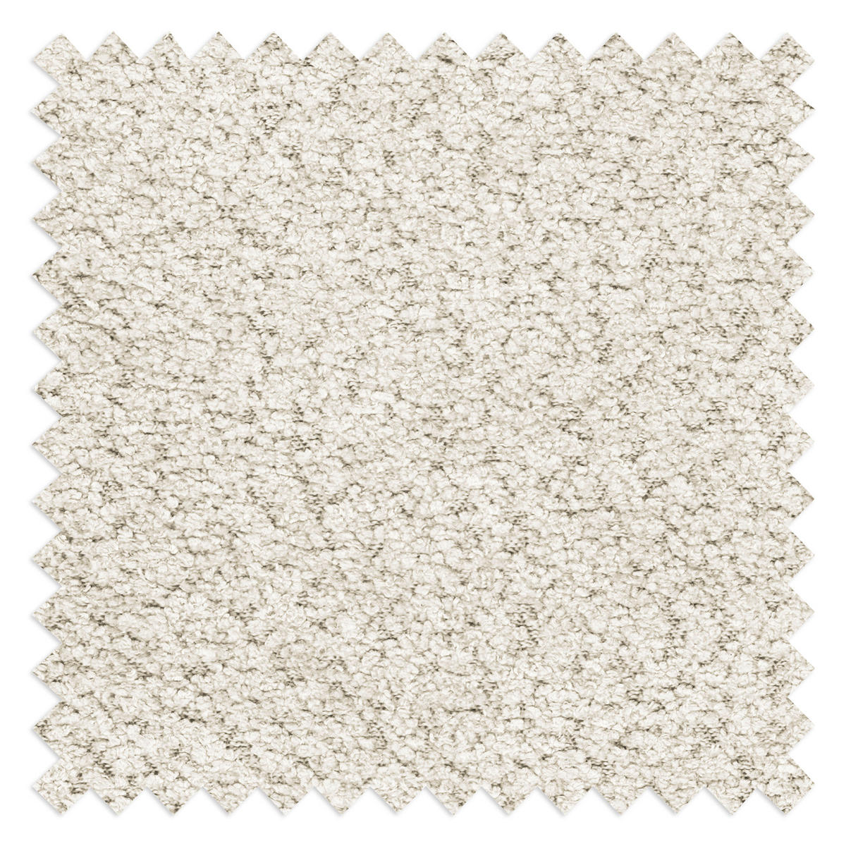 ECKSOFA Rundform  Weiß Bouclé  - Schwarz/Weiß, Design, Kunststoff/Textil (300/113cm) - Livetastic
