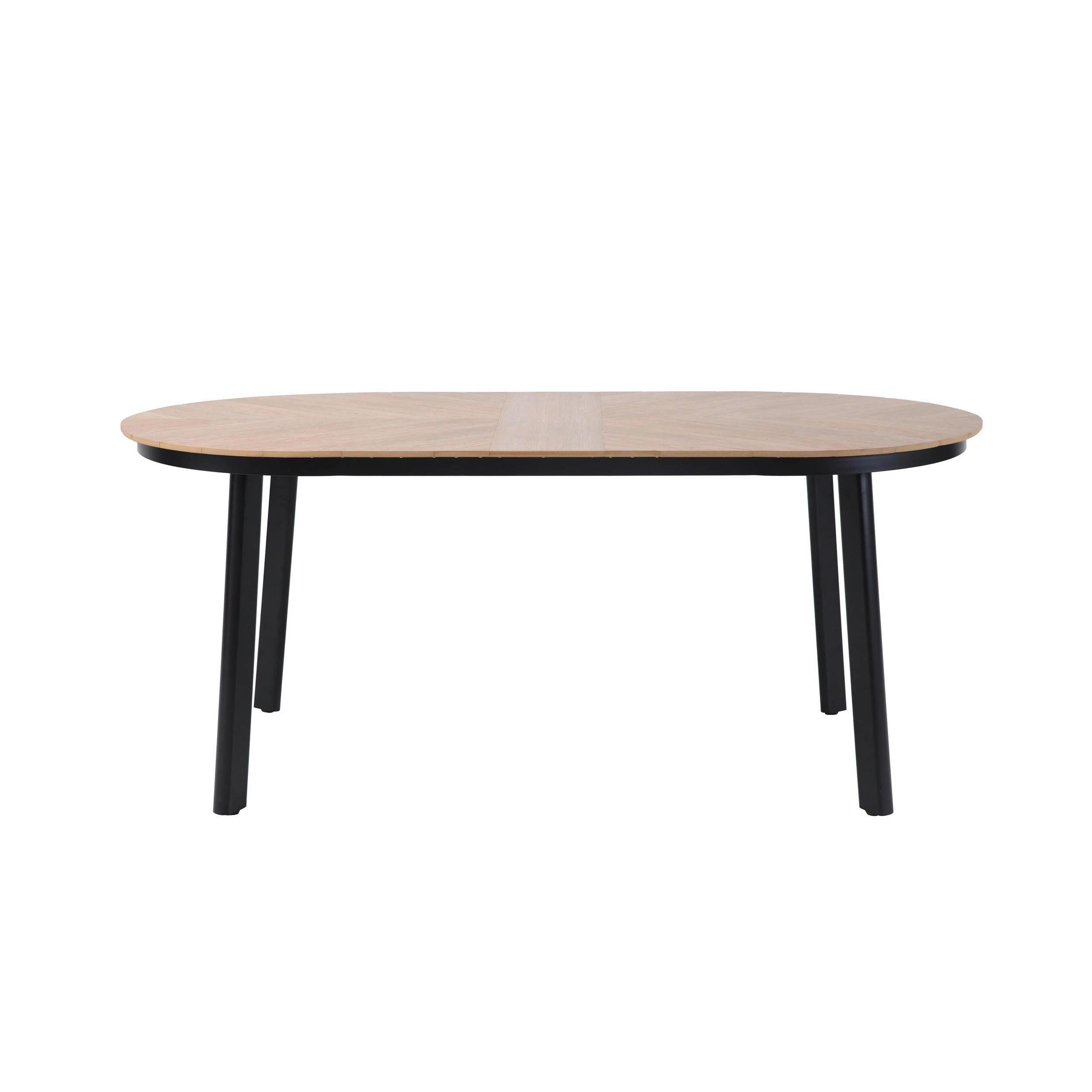 GARTENTISCH 200/100/74 cm Metall, Kunststoff, Holzwerkstoff  - Schwarz, Basics, Holzwerkstoff/Kunststoff (200/100/74cm)