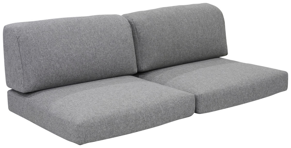 KISSENSATZ Belvedere 4-teilig 150/75 cm  - Grau, Design, Textil (150/75cm) - Zebra 