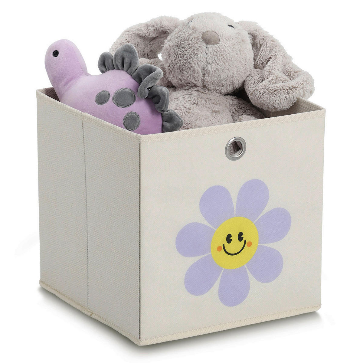 AUFBEWAHRUNGSBOX - Creme, Basics, Textil (28/28/28cm) - Zeller Present