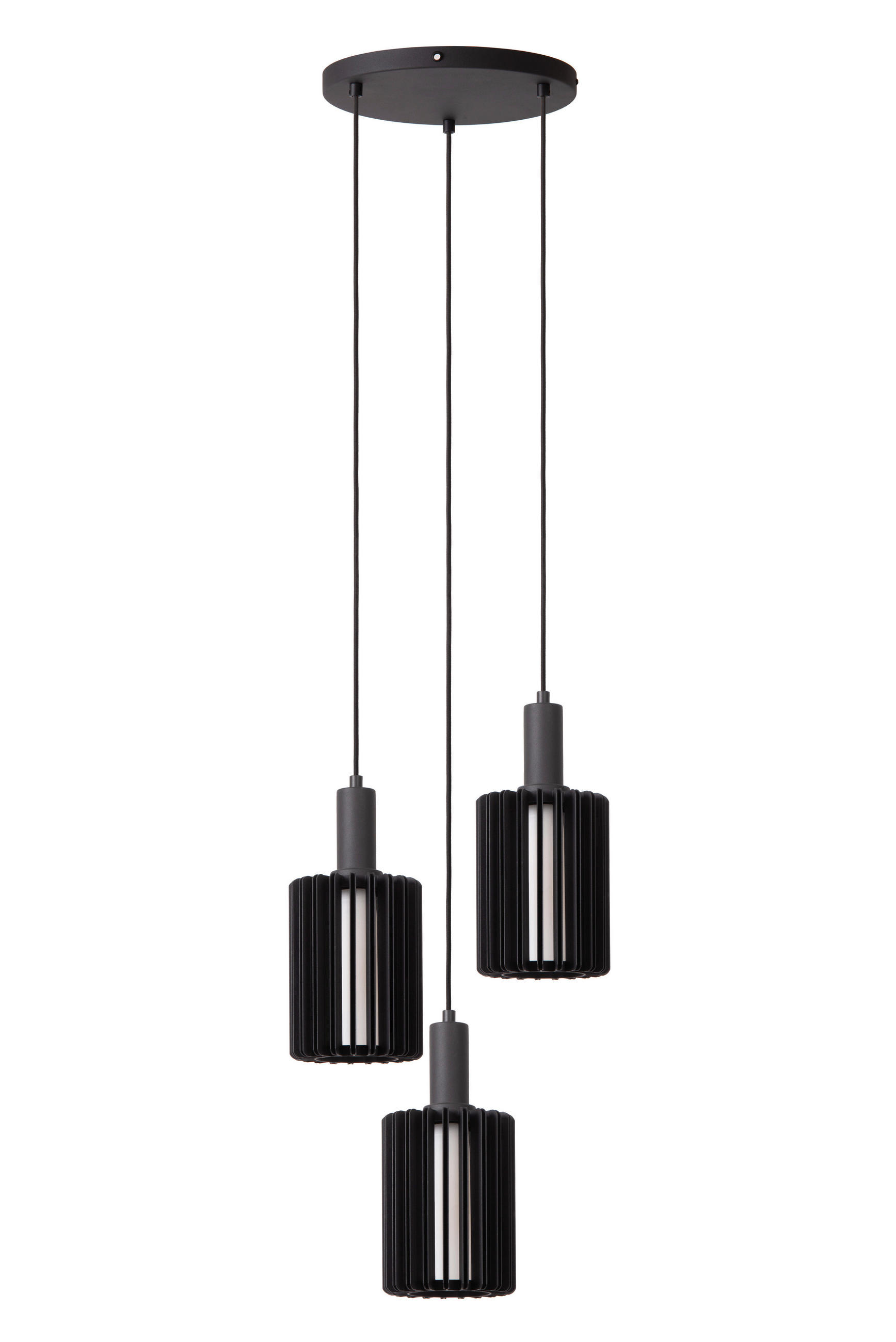 HÄNGELEUCHTE LAMBRES 40/40/164 cm   - Schwarz, Trend, Metall (40/40/164cm) - Lucide