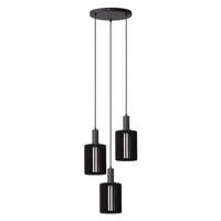HÄNGELEUCHTE LAMBRES 40/40/164 cm   - Schwarz, Trend, Metall (40/40/164cm) - Lucide