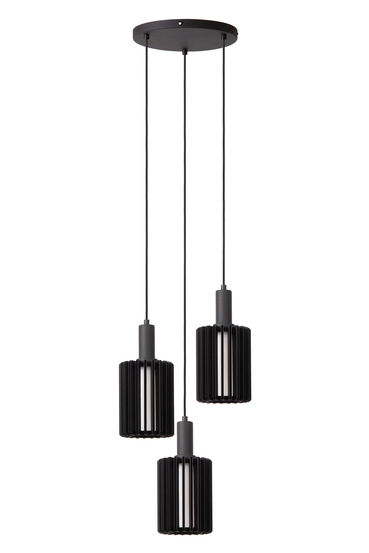 HÄNGELEUCHTE LAMBRES 40/40/164 cm   - Schwarz, Trend, Metall (40/40/164cm) - Lucide