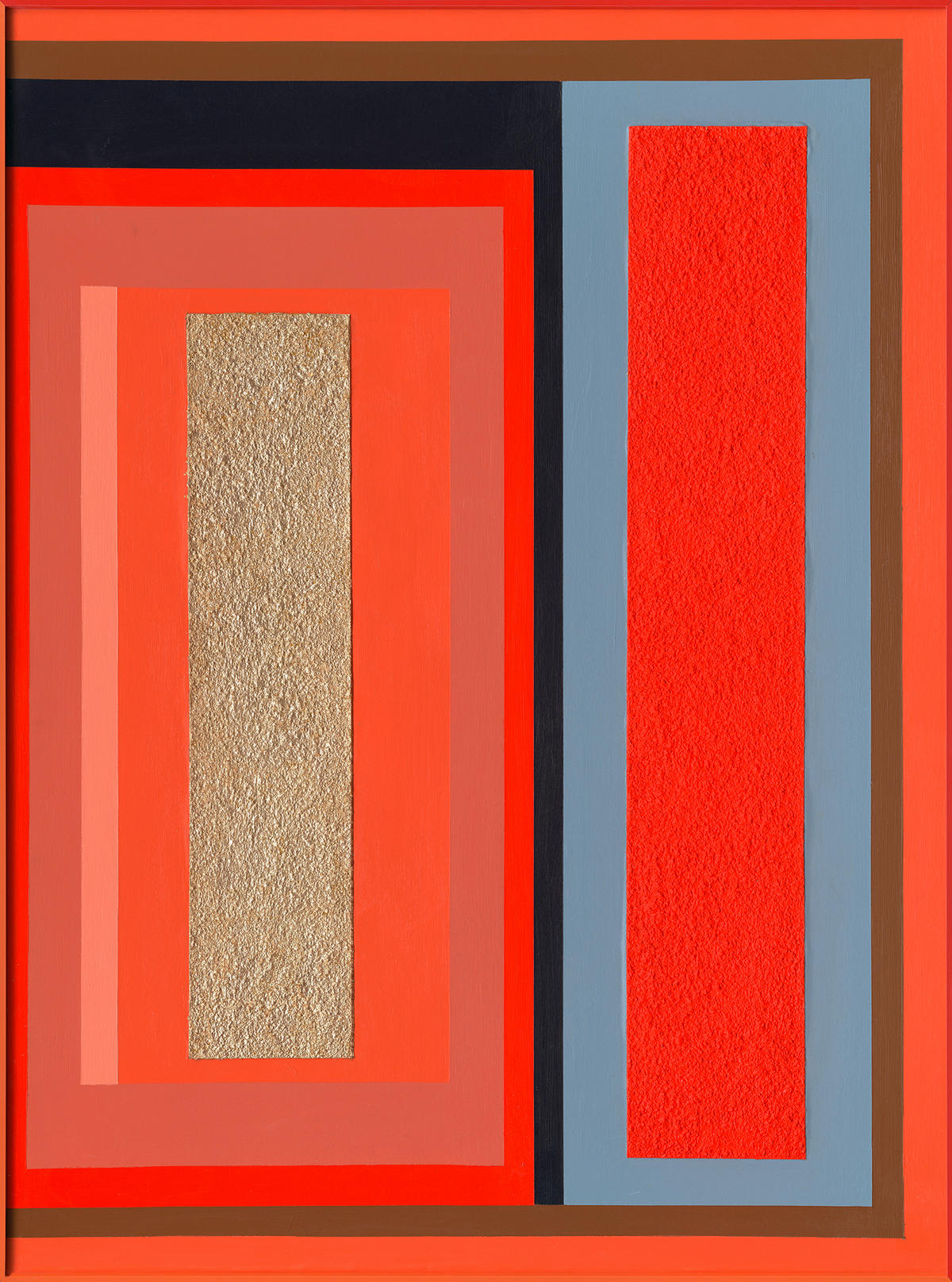 PICTURĂ ÎN ULEI 70/100 cm  - albastru deschis/auriu, Design, plastic/metal (70/100cm) - Monee
