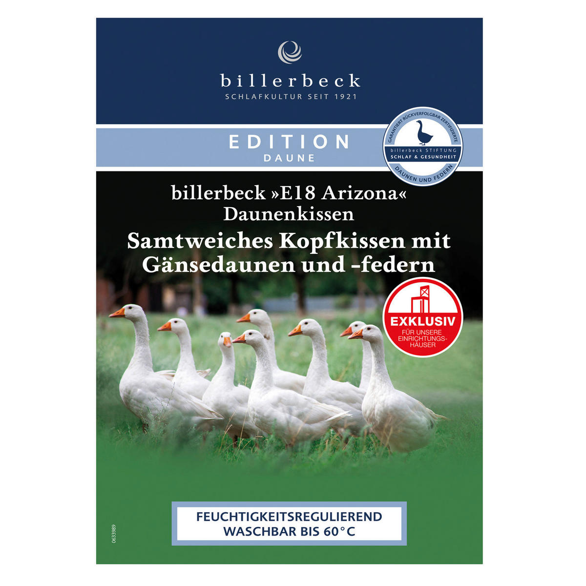 KOPFKISSEN E18 ARIZONA 70/90 cm   - Weiß, KONVENTIONELL, Textil (70/90cm) - Billerbeck