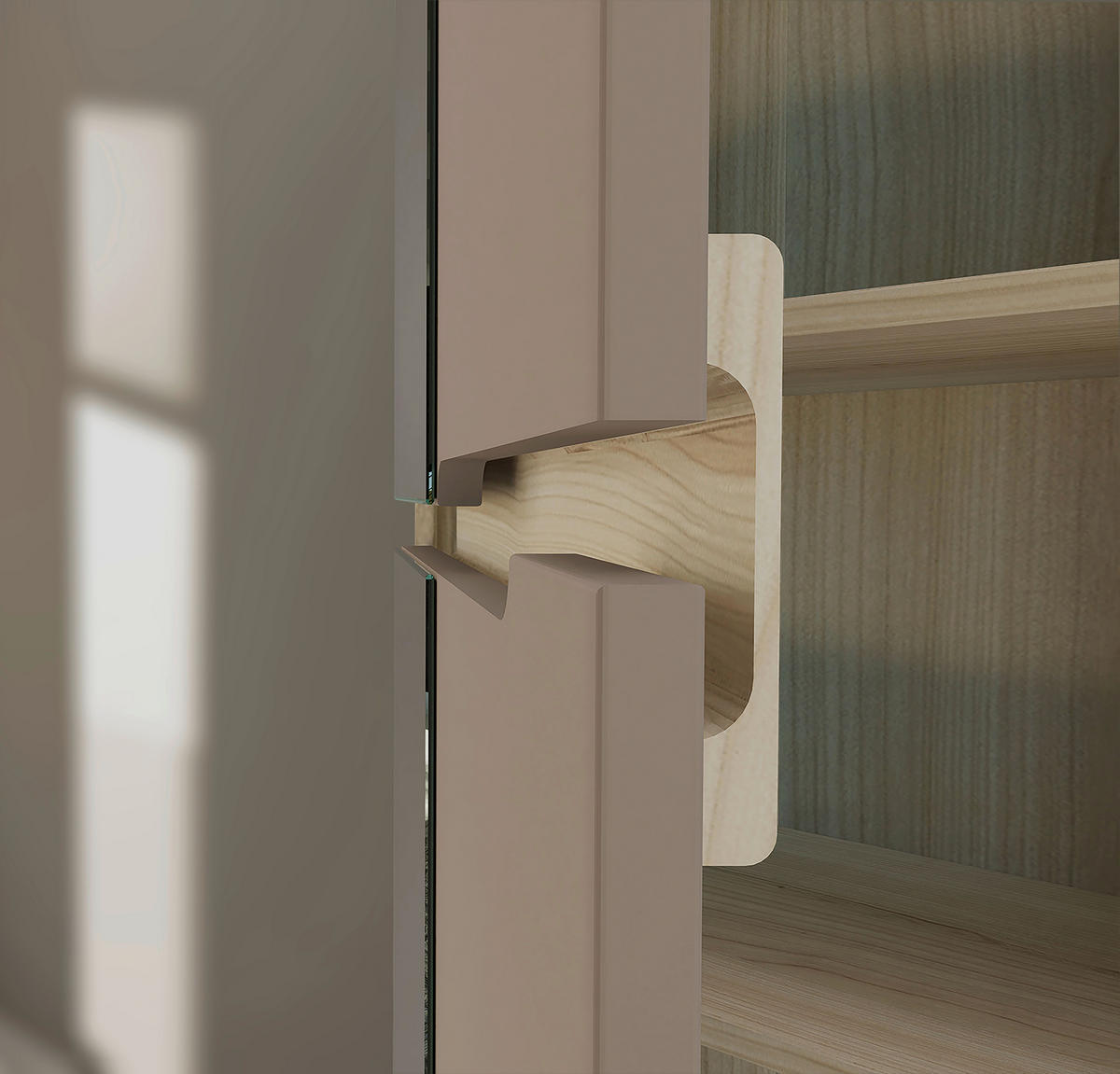 PREDSIEŇOVÁ SKRIŇA, taupe, farba duba, 55/192/38 cm - čierna/farba duba, Design, kompozitné drevo (55/192/38cm) - Voleo