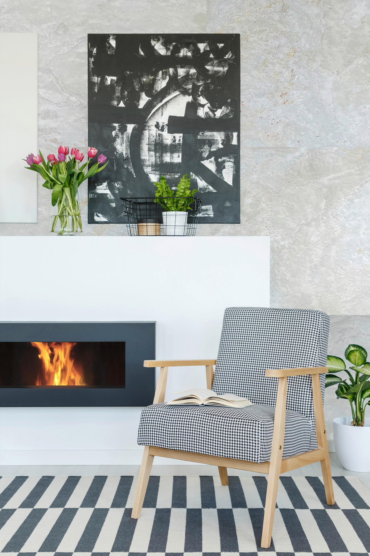 Wandverkleidung Naturstein  - Hellrosa/Beige, Basics, Kunststoff/Stein (240/120cm)