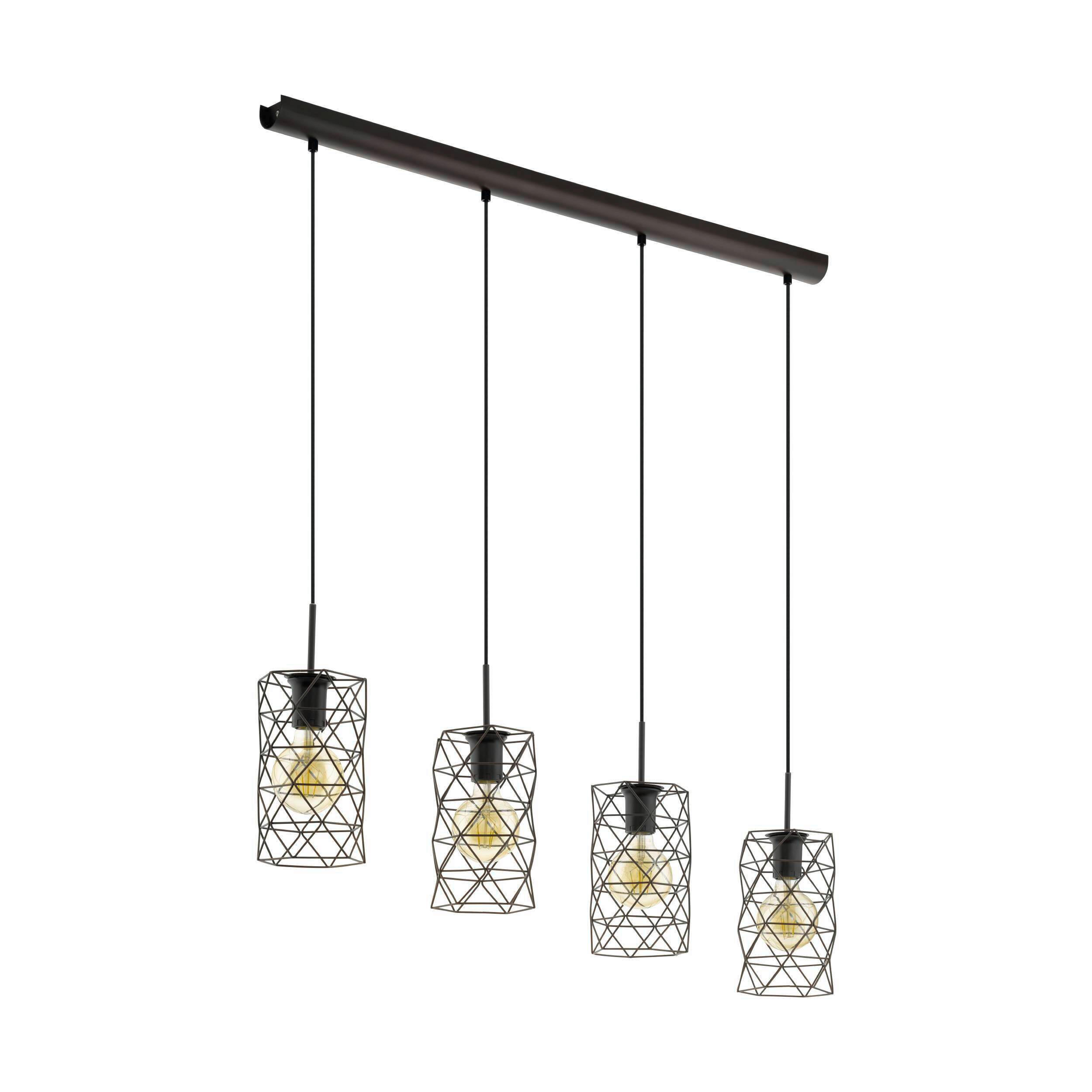 HÄNGELEUCHTE 97,5/14,5/110 cm    - Dunkelbraun, Konventionell, Metall (97,5/14,5/110cm) - Eglo