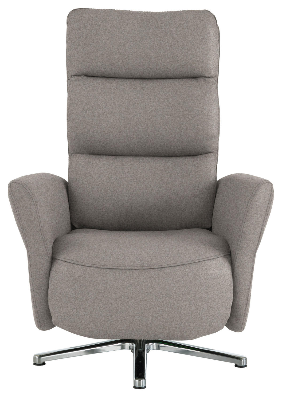 RELAXSESSEL in Textil Hellgrau  - Chromfarben/Hellgrau, Design, Textil/Metall (78/113/83cm) - Beldomo Speed