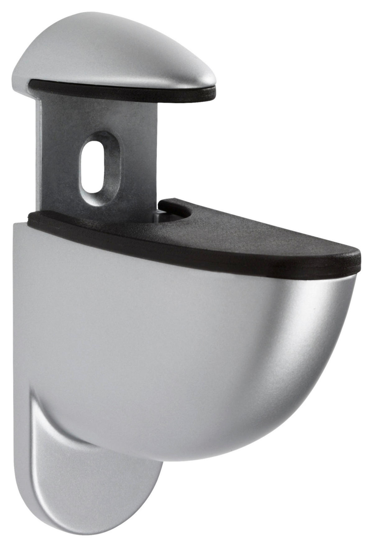 DRŽÁK NA STĚNU - barvy stříbra, Konvenční, kov/plast (8,5/8/3.5cm) - Xora