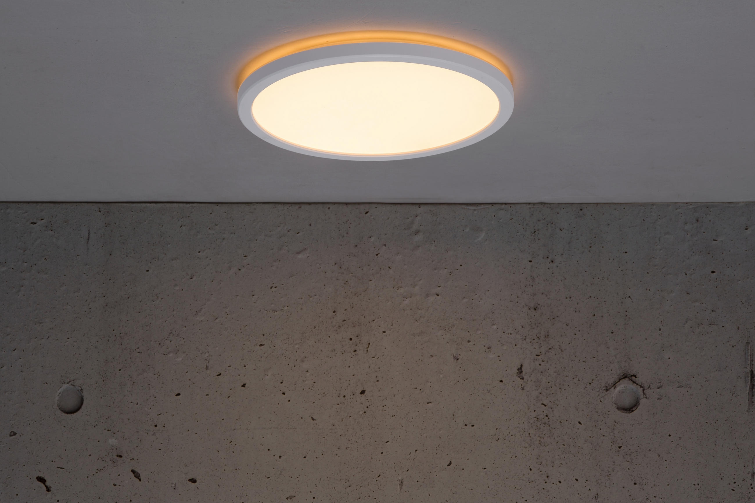 DECKENLEUCHTE Oja 24,4/2,3 cm   - Weiß, KONVENTIONELL, Kunststoff (24,4/2,3cm) - Nordlux