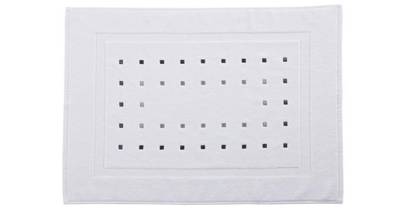 BADEMATTE 50/70 cm Weiß - Weiß, Design, Textil (50/70cm) - Esposa