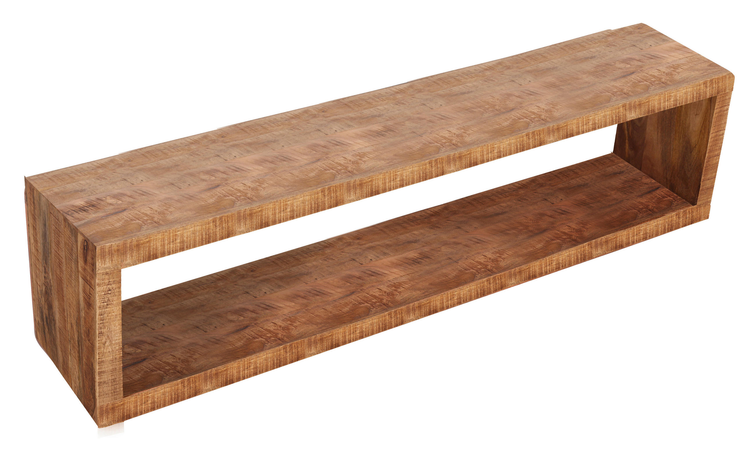 WANDREGAL  - Naturfarben, Design, Holz (80/20/15cm) - MID.YOU