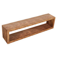 WANDREGAL  - Naturfarben, Design, Holz (80/20/15cm) - MID.YOU