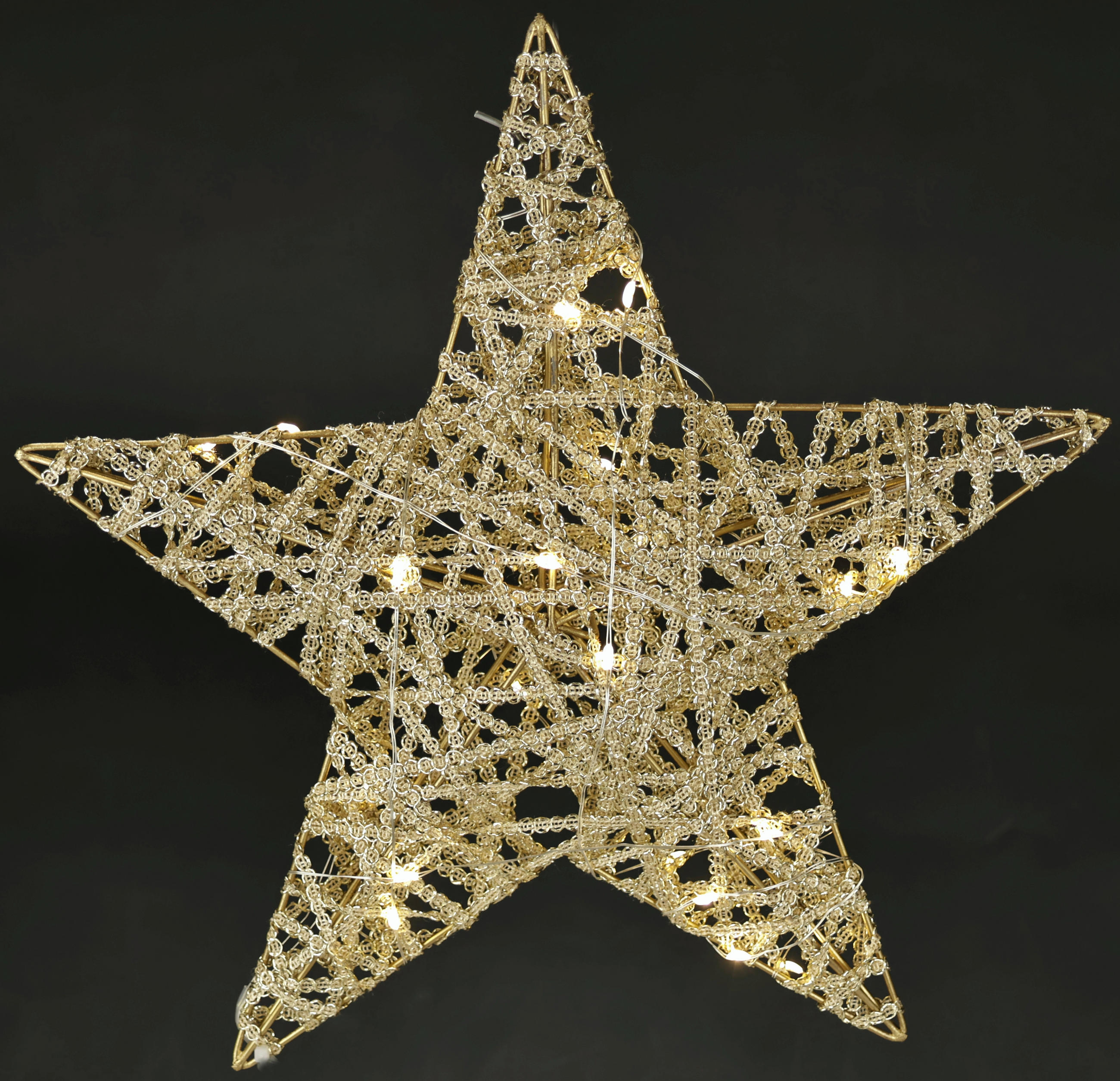 DEKOSTERN  - Goldfarben, Basics, Metall (30/30cm) - X-Mas
