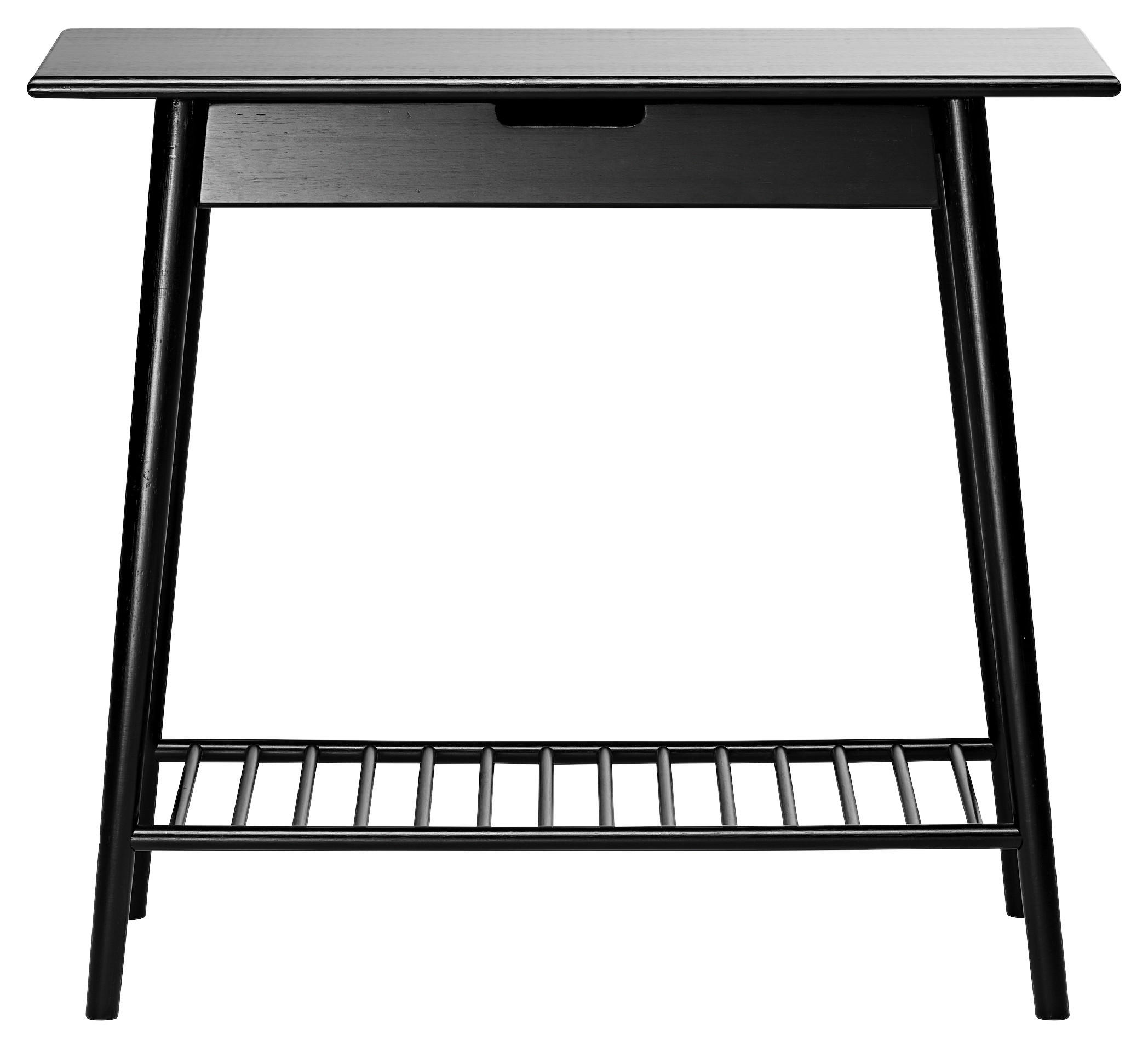 KONSOLENTISCH Bambus vollmassiv  - Schwarz, ROMANTIK / LANDHAUS, Holz (90/35/80cm) - MID.YOU