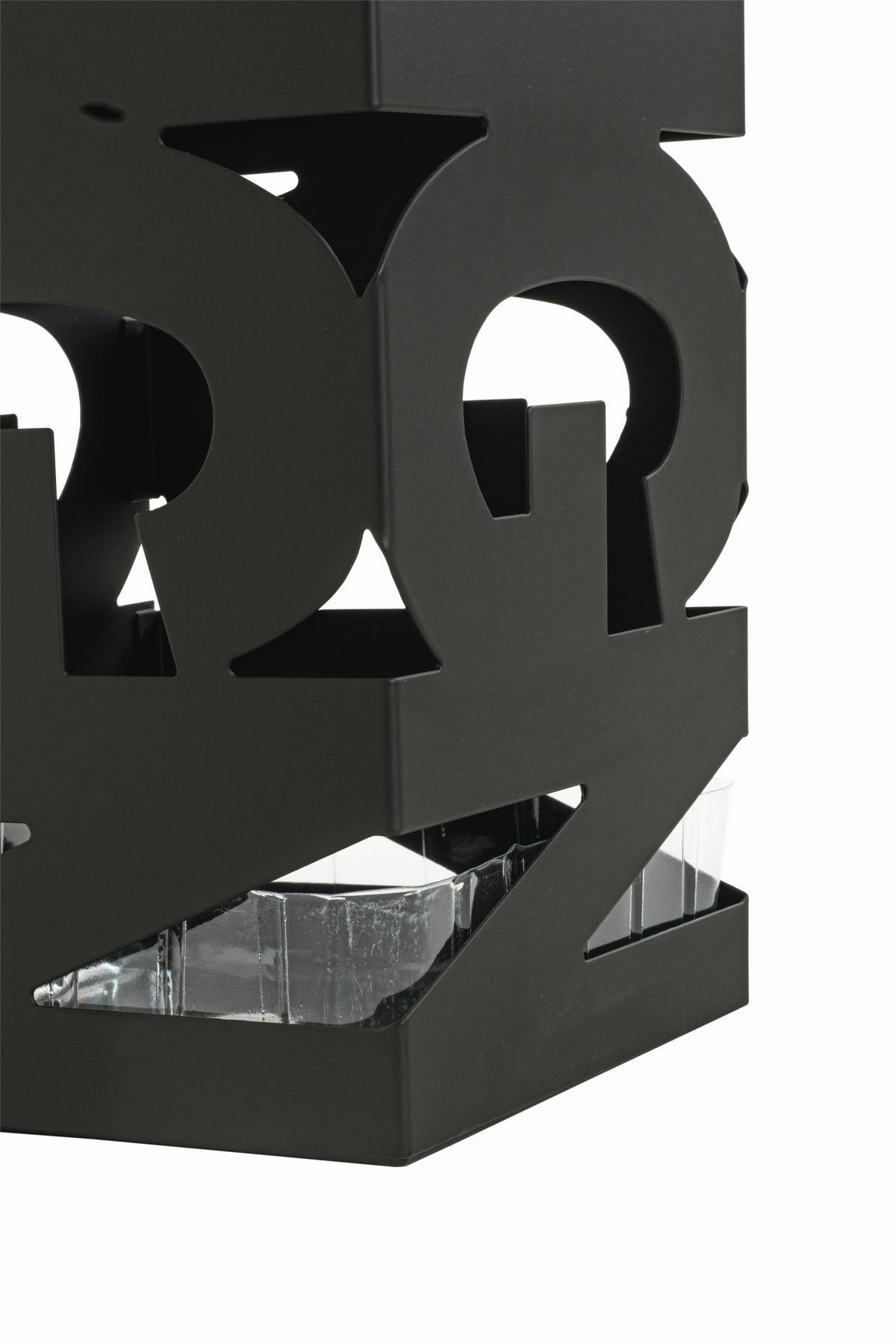 SCHIRMSTÄNDER - Schwarz, Design, Metall (16/48/16cm)