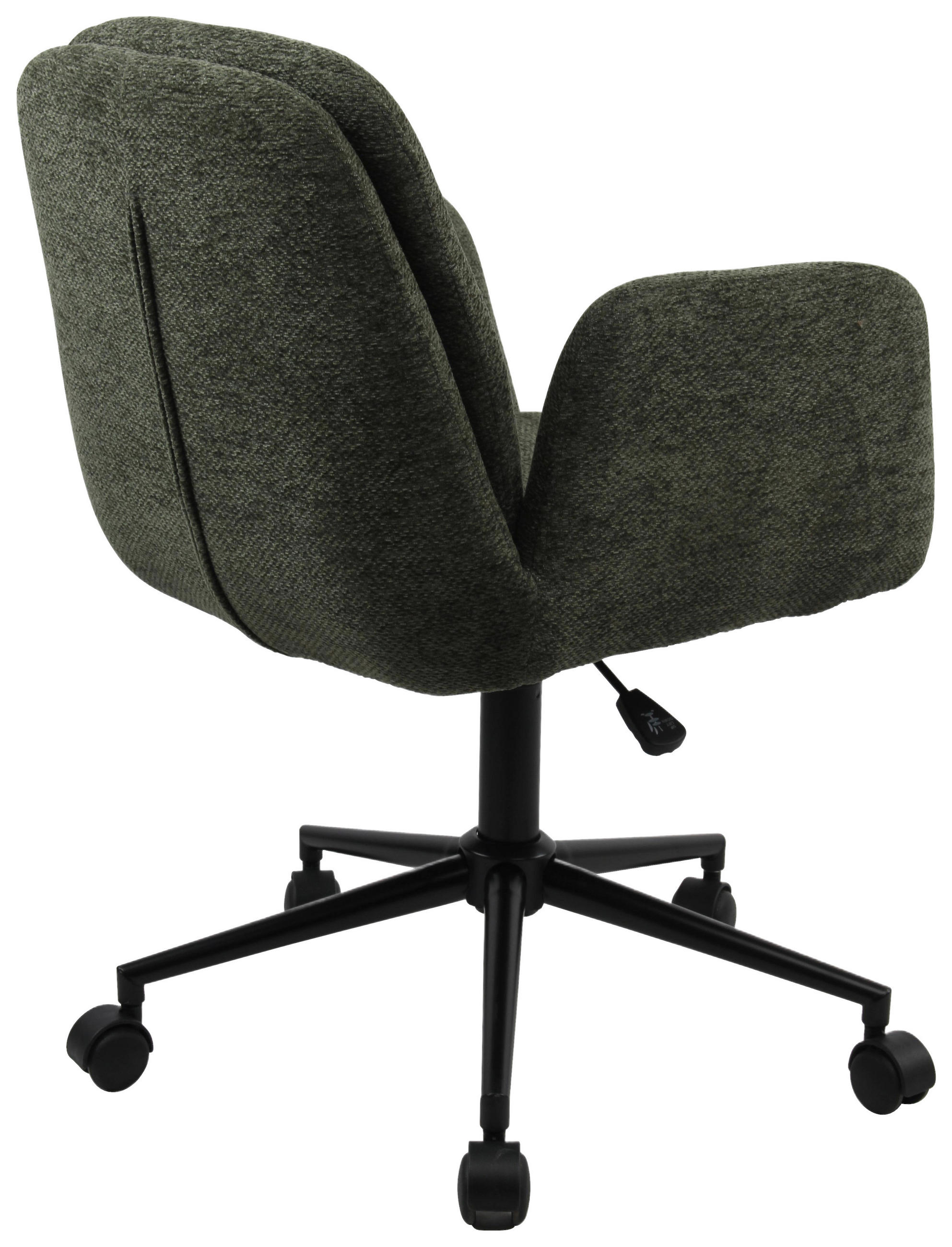 DREHSTUHL Webstoff Grün  - Schwarz/Grün, MODERN, Kunststoff/Textil (55/85-95/60cm) - MID.YOU