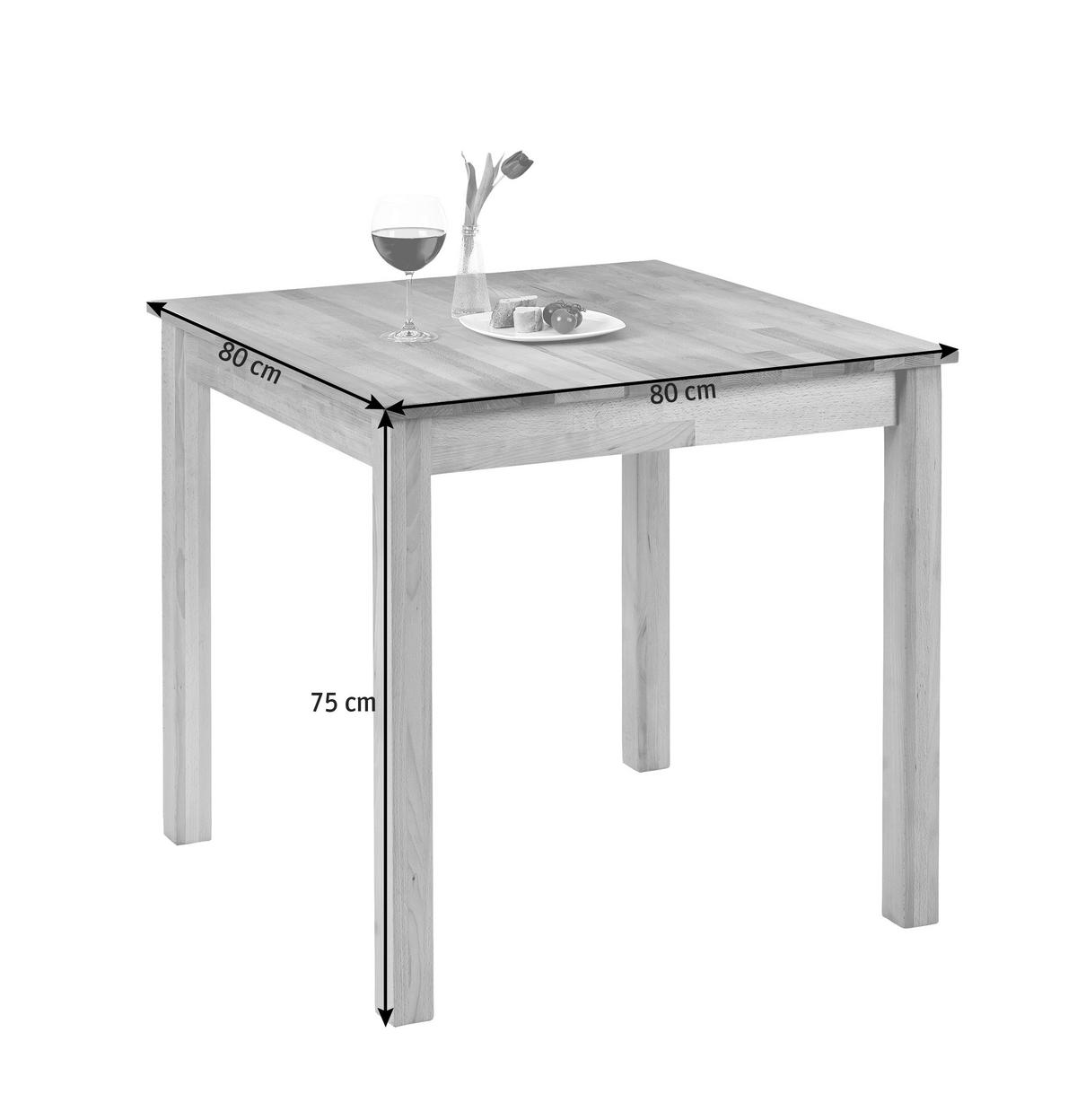 STOL ZA BLAGOVAONICU  boje bukve  drvo      - boje bukve, Design, drvo (80/80/75cm) - Carryhome