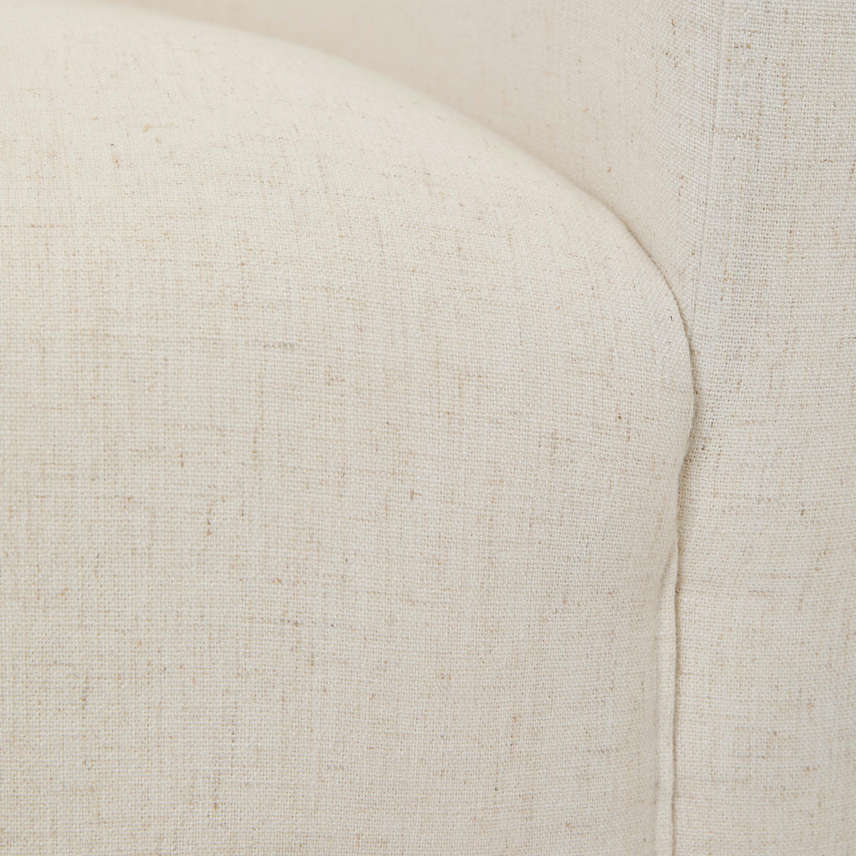 COCKTAILSESSEL in Leinenoptik Creme  - Creme/Schwarz, Trend, Holz/Textil (73/85/80cm) - Livetastic