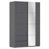 SCHWEBETÜRENSCHRANK in Grau  - Grau, Modern, Holzwerkstoff (131/210/59cm) - Rauch Möbel