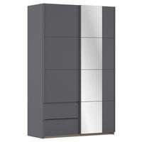 SCHWEBETÜRENSCHRANK in Grau  - Grau, Modern, Holzwerkstoff (131/210/59cm) - Rauch Möbel