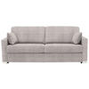 SCHLAFSOFA Webstoff Naturfarben Stoffauswahl, Schlafen auf Sitzhöhe, Rücken echt  - Chromfarben/Naturfarben, Konventionell, Textil/Metall (208/86/97cm) - Novel