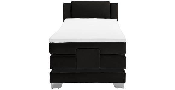 BOXSPRINGBETT 100/200 cm  in Anthrazit  - Anthrazit/Silberfarben, KONVENTIONELL, Kunststoff/Textil (100/200cm) - Esposa