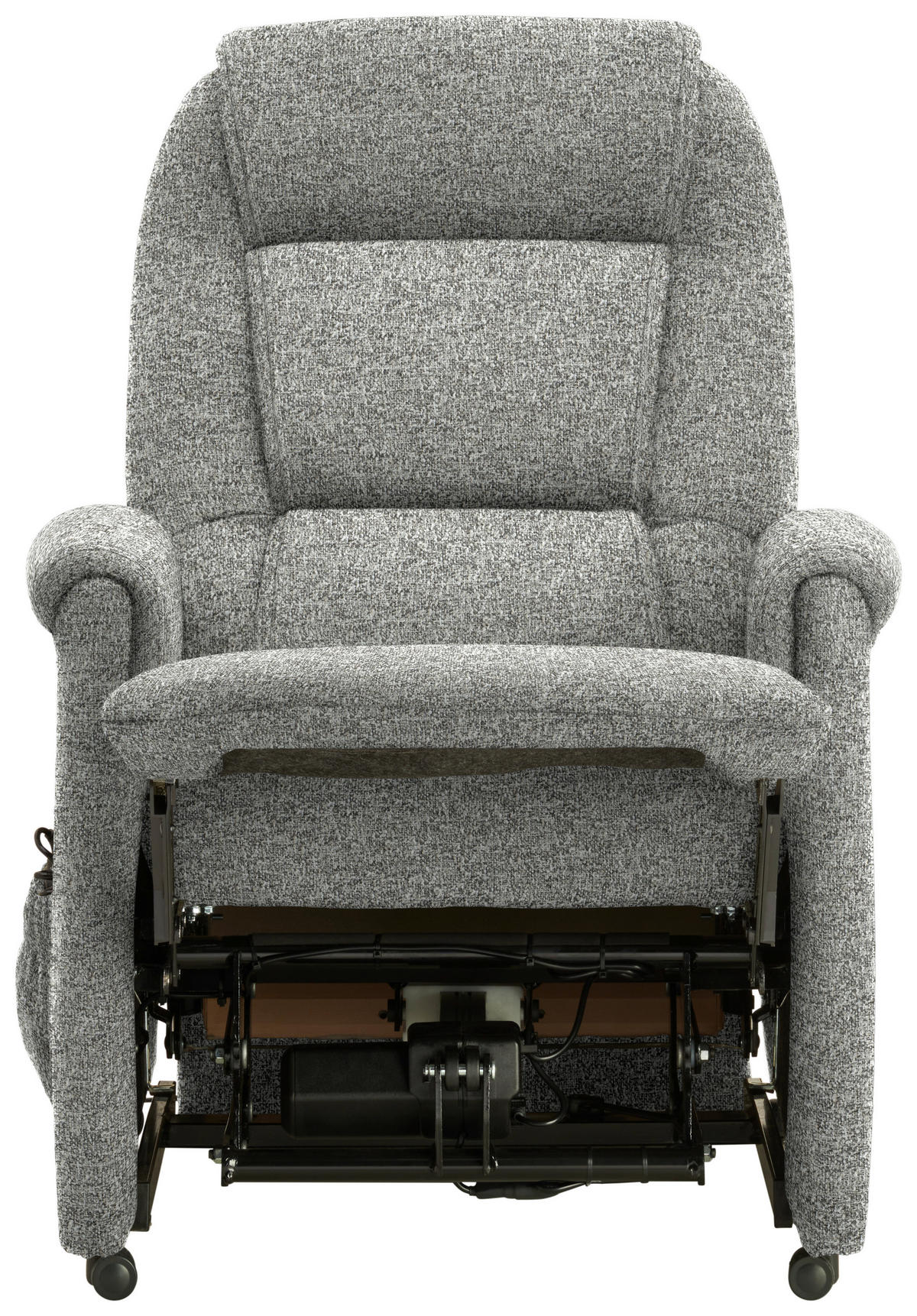 FERNSEHSESSEL in Flachgewebe Hellgrau  - Hellgrau/Schwarz, KONVENTIONELL, Kunststoff/Textil (69/105/82cm) - Himolla