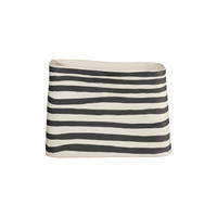 VÁZA, keramika, 17 cm - čierna/biela, Basics, keramika (17cm) - ASA