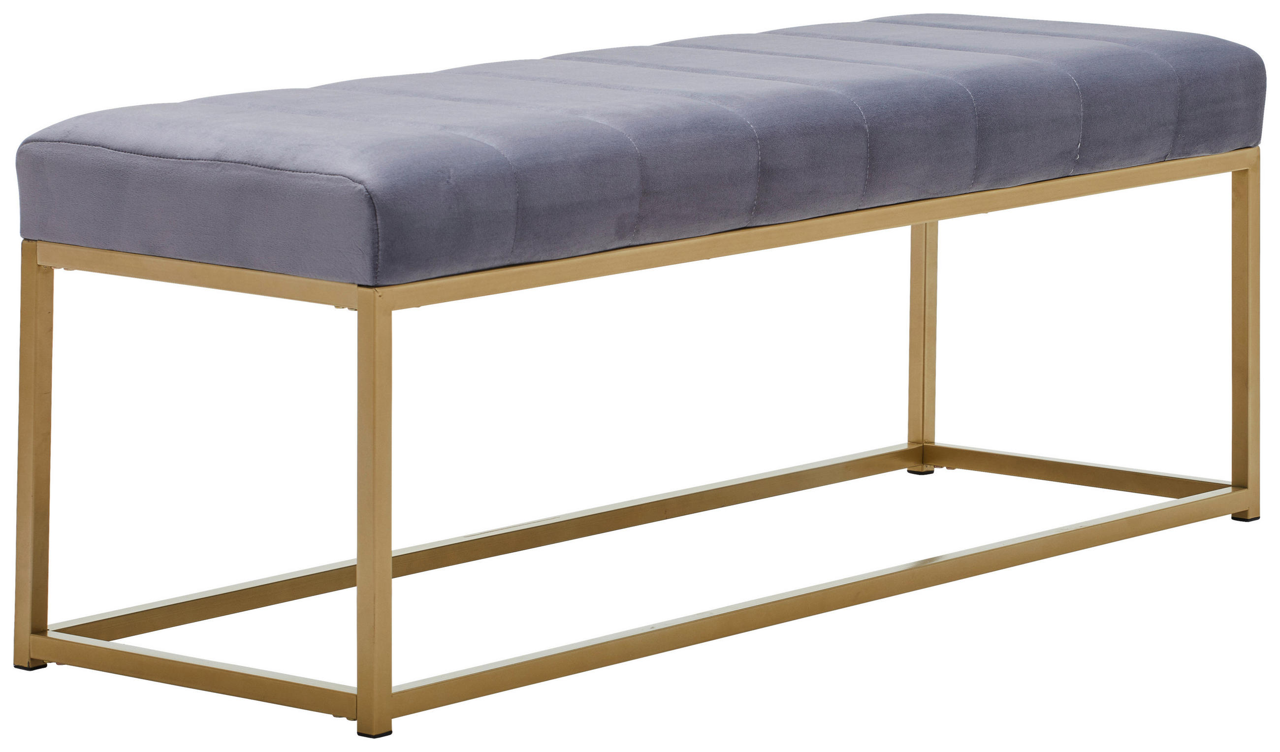 ÜLŐPAD 120/45/43 cm  - arany/szürke, Lifestyle, textil/fém (120/45/43cm) - Xora