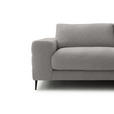 ECKSOFA  in Flachgewebe Sandfarben  253/177 cm  - Sandfarben/Schwarz, Design, Textil/Metall (253/177cm) - Dieter Knoll